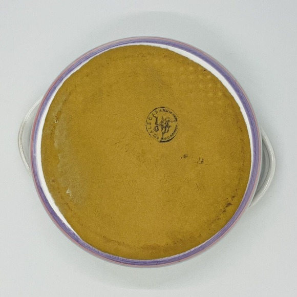 Caleca Italian Pottery Casserole Dish With Lid Spring Flowers Easter Italy - Picture 6 of 15